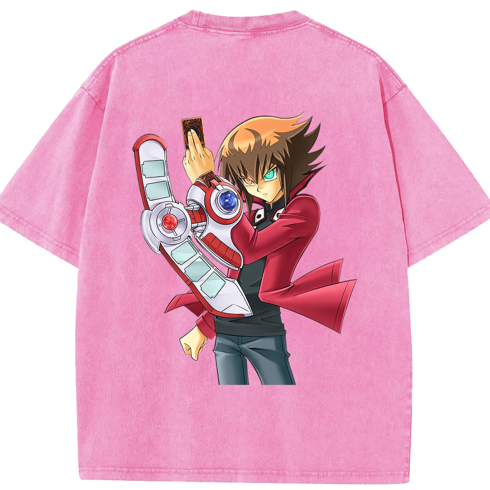 （画像用） 遊☆戯☆王 Yu-Gi-Oh! 綿100% ヴィンテージ風 半袖Tシャツ（背面プリント）